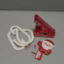 Christmas Tree Ski Slope - Automatic Animated Santa Climbing Stairs Track with LED Light, 3 or 5 Characters Christmas Indoor Playset for Tabletop & Under Tree (1PC)