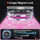 MOCCA Magnetic for iPhone 17 Pro Max Case, (Compatible with Magsafe) (16FT Military Grade Protection) Full Camera Protection Anti-Fingerprint Slim Translucent Matte Phone Cover 6.9",Hot Pink