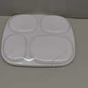 Boromine Set of 4 Divided Melamine Dinner Plates for Girls, Shatterproof Kids Dinnerware with Fun Themes (Mermaid, Unicorn, Princess, Cat), Perfect for Picky Eaters, Toddler Essentials