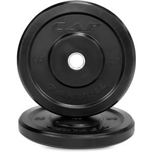 CAP Barbell Rubber Olympic Bumper Plate | Pair of 25lbs Plates
