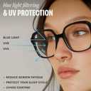 miyya Blue Light Blocking Glasses for Women, Blue Light Glasses for Women Oversized Fashion Glasses