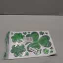 St Patricks Day Window Clings, 109 Pcs Shamrock Window Stickers for St Patricks Day Decorations