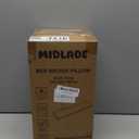 King Size Bed Wedge Pillow Gap Filler/Headboard, Long Triangle Edge Corner Pillows for Bed Gap Filler King Couch Dorm Apartment Home Essentials 10x6x76in, Dense Foam, Pockets, Prevents Things Drops (White)