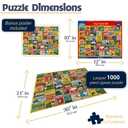 White Mountain 1000 Piece Jigsaw Puzzle Funny Rules, Crazy State Laws Large Pieces, Gift for Adults and Family, 24"x30" in, Collage