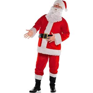 Classic Santa Suit - Adult Standard Size (1 Set) - Authentic Design for Ultimate Christmas Spirit - Perfect for Holidays & Parties