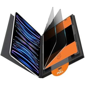OMOTON 1 Pack Privacy Screen Protector for iPad Pro 11 Inch 2022/2021/2020/2018 iPad Air 5th 4th Generation Air 5/4 10.9 Inch 2022/2020, Anti-Spy Tempered Glass with Installation Tray, Case Friendly