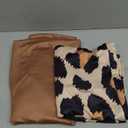 Chumia 2 Pcs Leopard Print Arch Covers Cheetah Backdrop Covers for Wedding Birthday Party Photography Decor, 3.2ft x 6ft and 4ft x 7.2ft (Brown)