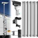 Starlink Mini Pole Mount, Lymorexan 8 Ft Starlink Mimi Mounting Kit with RV Ladder Mount, Removable Stainless Steel Pole, Fits 1-1.5 inch Ladder Accessories Suitable for RV, Van, Truck