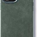 ALMA Alcantara Phone Case for iPhone 12 Series (12 Pro Max, Forest Green) (12 Pro Max, Forest Green)