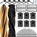 D20 Plus Accessories for Dreame robot Vacuum Cleaner, replacement parts include: 2 Main Brushes, 6 Side Brushes, 4 HEPA Filters,6 Dust Bags,4 Wipes,1 cleaning brush,1 Screwdriver-Yivy 24 pcs