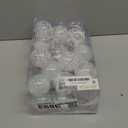 60MM/2.36" Christmas Ornaments Set, 30pcs White Clear Plastic Christmas Tree Ornaments, Delicate Shatterproof Baubles for Xmas Tree Decorations, Wedding, Holiday Party, Home Decor