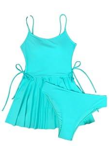 One Piece Swimdress for Women Tummy Control Bathing Suit Vintage Skirt Design Modest Full Coverage 2025 Swim Dress L