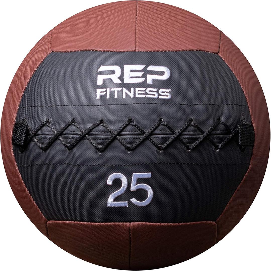 REP Weighted Slam Balls for Home Gym Fitness | 25 lb Soft Textured Medicine Ball Size | Heavy Sand-Filled Workout Weights for Strength, Core Training, Crossfit, Conditioning & Slam Ball Exercises, 25 lb