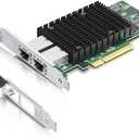 10Gtek 10Gb Dual RJ45 Port Network Card with X540 Controller, PCIe Ethernet LAN Adapter for Windows/Linux/ESX Servers, Compare to Intel X540-T2 (X1)