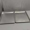 Commercial Quality Baking Sheet Pan Set, Natural Aluminum Cookie Sheet, Umite Chef Warp Resistant Nonstick Baker's Half Sheet Pan, Large Thick Cookie Tray Pans for Baking, Roasting(2 Pack, 18X13In)