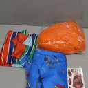 Horror Movie Killer Costume for Kids Halloween Cosplay Creepy Baby Kill Costume Jumpsuit Outfit with Wig Knife Props, Size 140