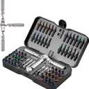 VMAN Ratchet Screwdriver Set, 66 in 1 magnetic Screwdriver sets, S2 Steel Bits, DIY Combination Flexible Shaft, Suitable for Furniture Assembly, Precision Electrical Appliance Repair, Bicycle Tools