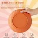 Wheat Straw Dinnerware Set 40 PCS - Service for 8 | Plates and Bowls Sets | Unbreakable Dishes Set - Dinner Plates, Dessert Plate, Cereal Bowls, Drinking Glasses, Dishwasher Safe - Multi
