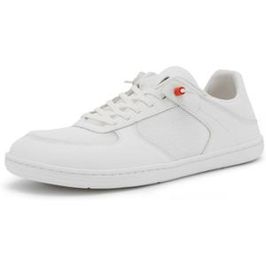 Pulltop Barefoot Wide Toe Box Shoes for Men - Minimalist Barefoot Dress Shoes Sneakers Zero Drop Slip on Walking Non Slip Shoes for Men White MESH Size 14 Wide