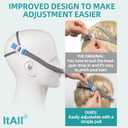 2 Packs Replacement Set for Airfit P10, Hose & Frame & Head hear Included, Comfortable Fit and Perfect Seal Without Noise, ItAll Supplies for CPAP Users (No Mask Cushion)