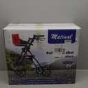 Walkers for Seniors, Rollator Walker with Seat, Walkers for Seniors with seat, 350 lb Capacity,with 8'' Big Wheels, Rolling Walker (Burgundy) (Red)