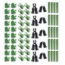 70 Pieces Adjustable Plant Trellis Connector Clip Plastic Plant Connector Stakes Garden Plastic Connector Connecting Joint Buckle Clip 11mm