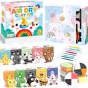 Air Dry Clay for Kids: Modeling Clay Animals DIY 10 PCS Blind Box Craft, Non-Stick Safe Air Dry Clay Kit with Sculpting Tools Mystery Box Gift for Girls Boys 3 4 5 6 7 8 9 Years Old