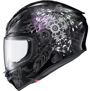 ScorpionEXO R430 Full Face Street Motorcycle Helmet with Bluetooth Ready Speaker Pockets DOT/SNELL Approved Manitou (Black - X-Large)