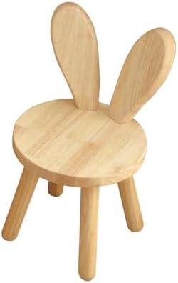 IEUDNS Children Chair Wood Footstool Boys Girls Stable Stepstool Kids Ottoman Foot Stool for Playroom Doorway Nursery Apartment Home