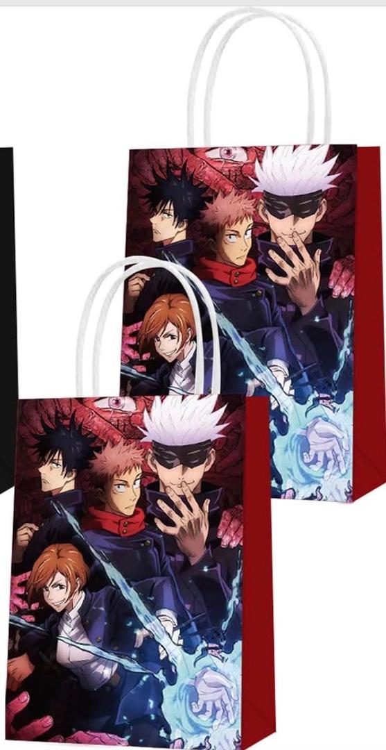 Jujutsu Kaisen Theme Party Favor Bags for Kids - Unique Design, Sturdy Material with Handle 