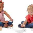 Melissa & Doug Dominoes Tabletop Game with 28 Colorful Tiles in Wooden Storage Box