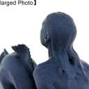 Danish Mermaid Figurine,Ocean Blue Jewelry Tray,Vintage Small Figurine Ring Holder,Mermaid Shape Organizer,Paint-It-Yourself Figurine,2.36 inches Tall