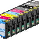 Remanufactured T157 Ink Cartridges Replacements with for Stylus Photo R3000 Printer (9 Pack: 80ML T157120 T157220 T157320 T157420 T157520 T157620 T157720 T157820 T157920) 157 Ink Cartridge