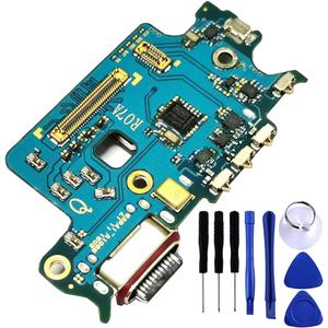 Galaxy S22 5G USB Charging Port Flex Cable Replacement S901U Type C Charger Dock Board Connector for Samsung Galaxy S22 SM-S901U S901 Port Repair Part with Tools