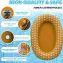 Inflatable Dog Float for Large Dogs, Foldable & Puncture-Resistant Doggy Float for Pool, Portable Dog Float Bed Pet Swimming Accessory, Pet-Friendly Outdoor Fun, Orange, Large 60 lb and up