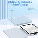 New Kindle Paperwhite 2024 Case 7" (12th Gen) & Kindle Colorsoft Signature Edition Case, Sanyetral Slim PU Leather Cover with Soft TPU Back and Auto Sleep/Wake, Not for Remarkable Kobo -Light Blue