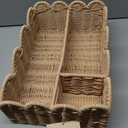 Storage Basket Wicker Baskets for Home, Living Room, Bedroom, Toilet Basket for Over Toilet Storage Shelf, End Table, Shelves and More(Natural) (beige)