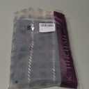 jinchan Nautical Valance Striped Linen Curtain 18 Inch Farmhouse Light Filtering Double Layer Valance for Kitchen Living Room Bathroom Windows Pinstripe Window Treatment 1 Panel Blue