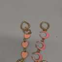 ZLSPTK 2Pcs Bag Extender Chain Heart Moon Purse Strap Extenders for Handbags Purse Extender Chain Gold Purse Strap Replacement Pink Purse Accessories Bag Charms for Handbags Purse Making Supplies,Ad Pink Purse Strap Extender