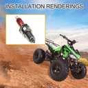 GOOFIT D8TC 3 Electrode Spark Plug for CG 125cc 150cc 200cc 250cc CF250 4 Stroke Gasoline Engine ATV Motorcycle Scooter 4pcs