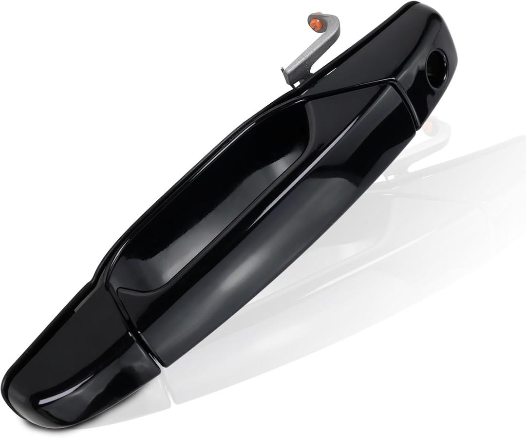 Exterior Black Door Handle Front Left Driver Side Compatible with 2007-2014 Chevy Silverado Suburban Avalanche Tahoe, GMC Sierra Yukon, Cadillac Escalade Replaces# 20828258, 22738721, 25960525
