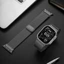 SNBLK Magnetic Metal Bands Compatible with Apple Watch Ultra 3 2 Band for Men 44mm/45mm/46mm/49mm/(42mm-series 3 2 1), Stainless Steel Milanese Strap for iWatch Ultra SE Series 11 10 9 8 7 6 5 4