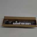 Shower Curtain Rod, 1" Diameter Heavy Duty Tension Shower Rod, Non Slip Adjustable 28-46 inch No Drilling Shower Curtain Rods Spring Tension For Bathroom, Shower Stall, No Rust, Black