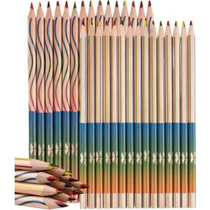 Mr. Pen Rainbow Pencils for Kids and Adults, 30 pcs, 4 Color in 1 Rainbow Colored Pencils Kids and Adults