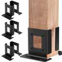 8 Pcs Adjustable Post Base for Wood Fence 4x4, 4x6 Pergola Post Anchor Base Brackets for Deck Railing Mailbox
