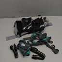 SHINE HAI Retractable Hands Free Dog Leash with Dual Bungees for 2 Dogs, Adjustable Waist Belt Fanny Pack, Reflective Stitching Leash for Running Walking Hiking Jogging Biking Black