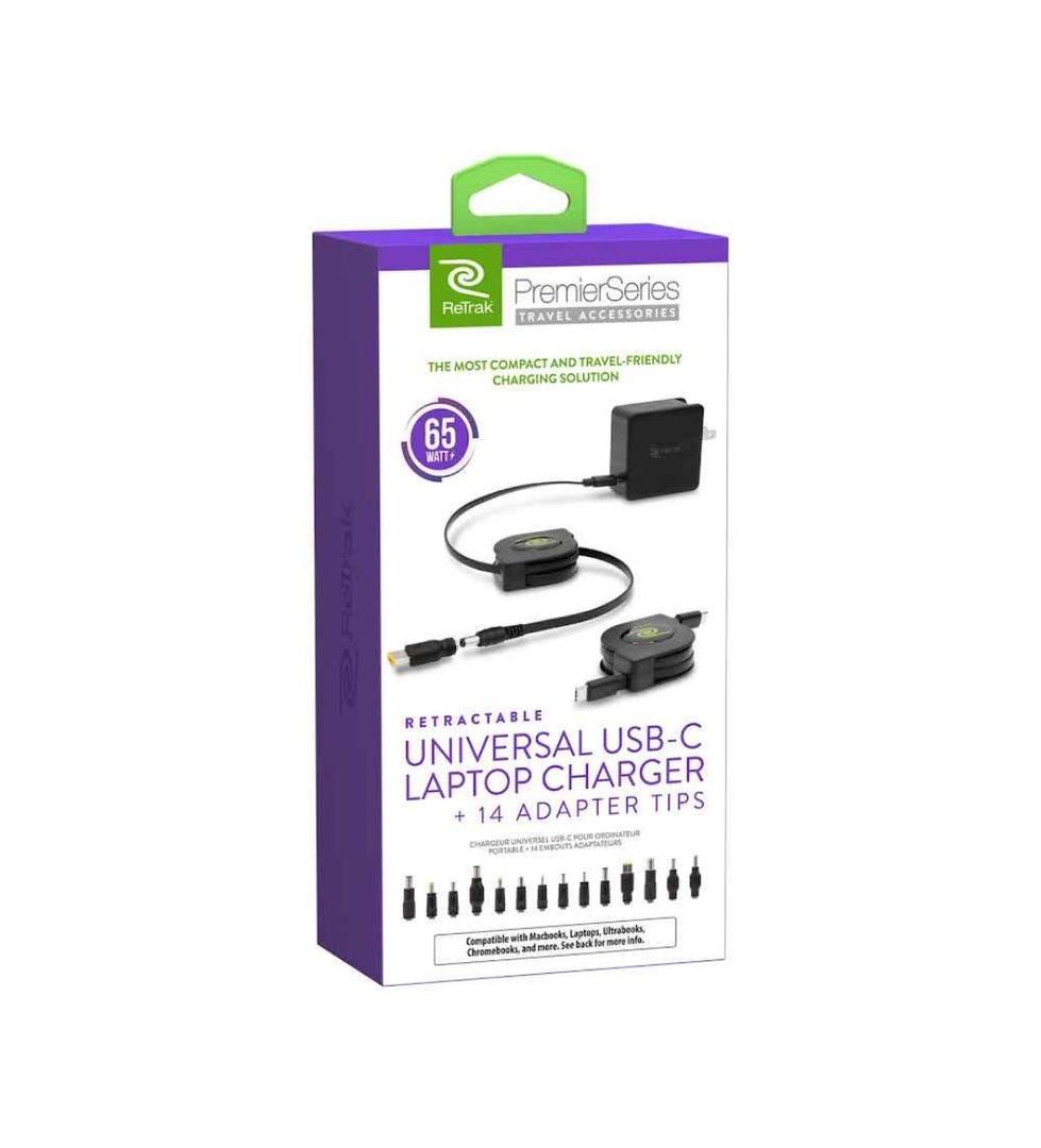 Retractable Universal USB C Laptop Charger