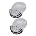 COOPHYA Vehicle Windshield Sunblock Car Sun Shade Cover 210t Silver Coated Fabric Front Large Size 160x89cm Summer Winter Protective Sunshade for Cars