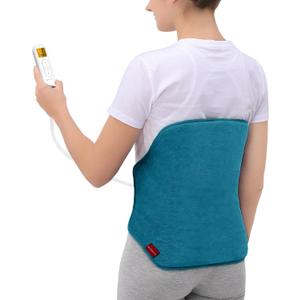 Heating Pad for Back, Comfytemp Birthday Gifts for Women Men Dad Mom, Large Electric Lower Back Heating Pad, FSA Eligible HSA Heat Pad for Period, Lumbar, Abdomen, XL Heated Belt  11 Auto-OffBlue (15" x 24")