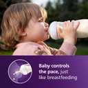 Philips Avent Natural Baby Bottles with Natural Response Nipples (Fast Flow, Flow 4), 11oz, 4-Pack, SCY906/04